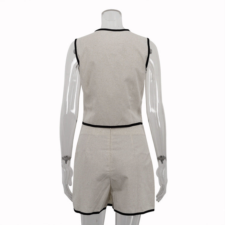 Summer New Cotton Vest & Skirt Set for Women