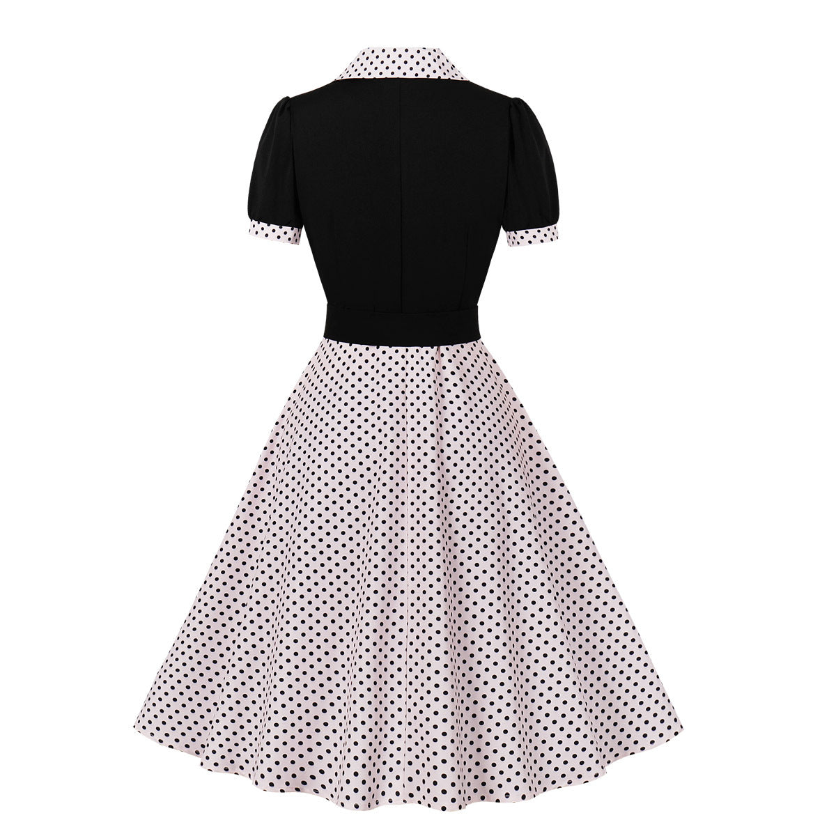 Vintage Polk Dot Short Sleeves Dresses