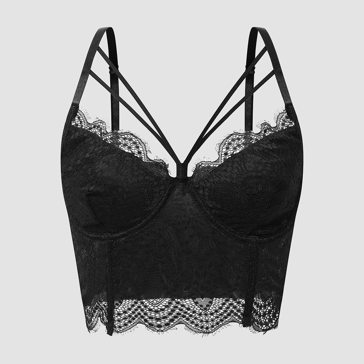 Sexy Lace Fishbone Short Tank Tops
