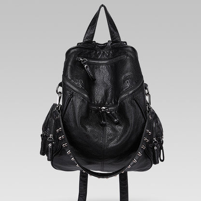 Fashion Rivet Large Storage PU Backpacks
