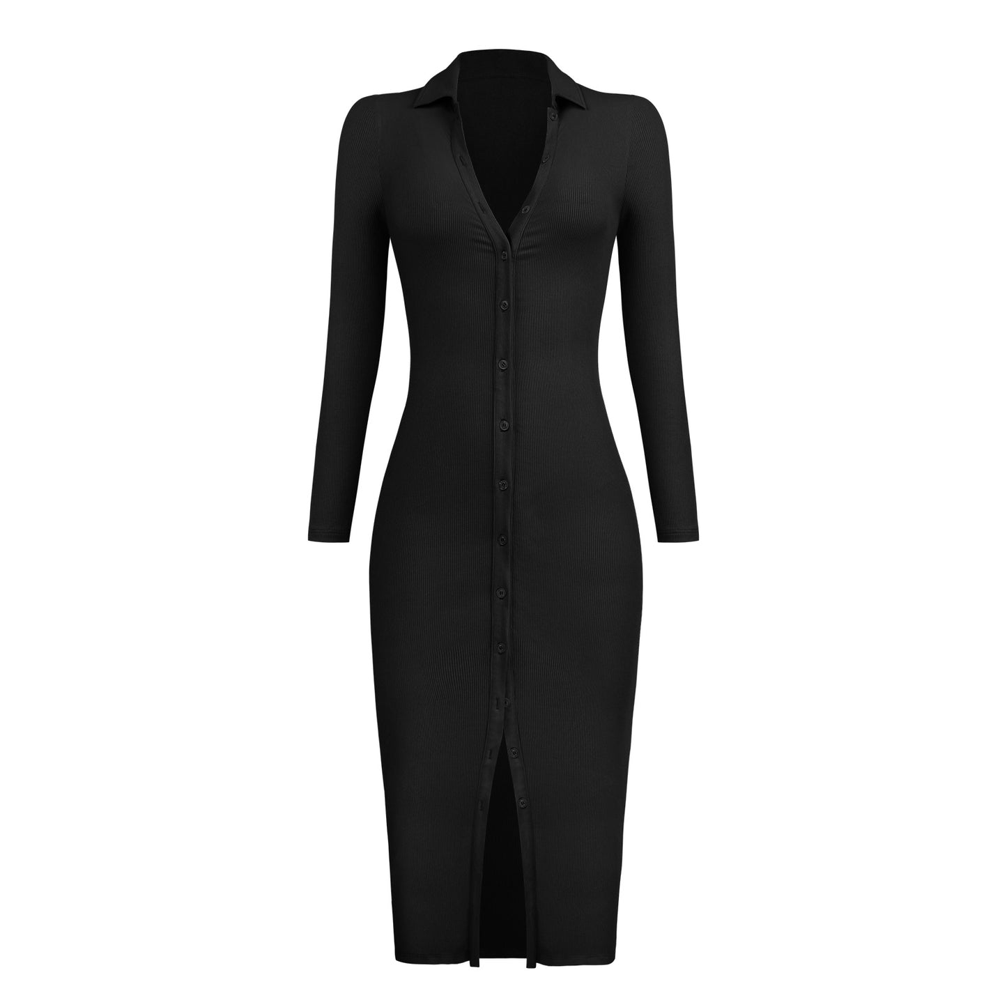 Sexy Long Sleeves Midi Length Sheath Dresses