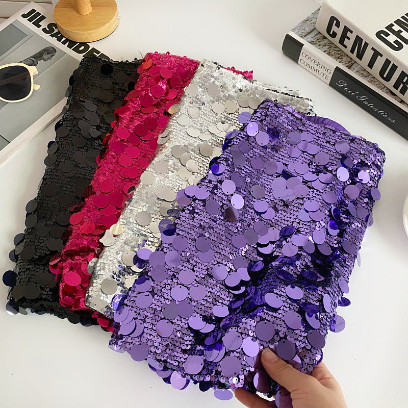 Sexy Sequined Summer A Line Mini Skirts