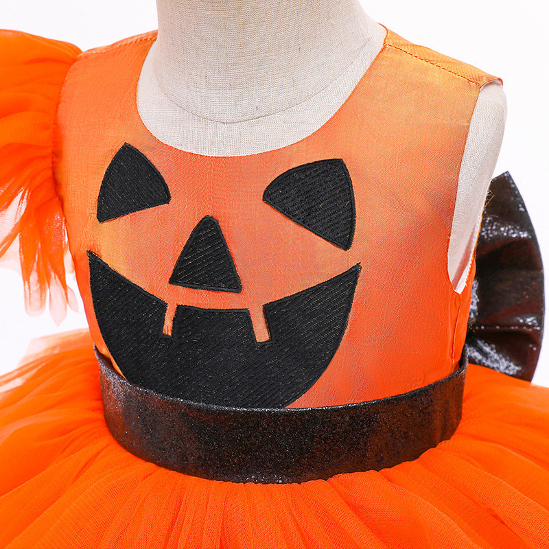 Halloween Tulle Cake Style Girls Princess Cosplay Dresses