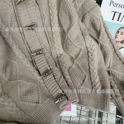 Soft Lazy Knitted Women Cardigan Sweaters