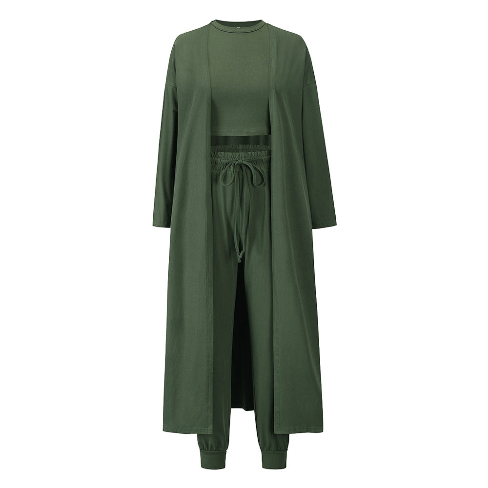 Casual Knitted Three Pieces Outfit Sets for Women