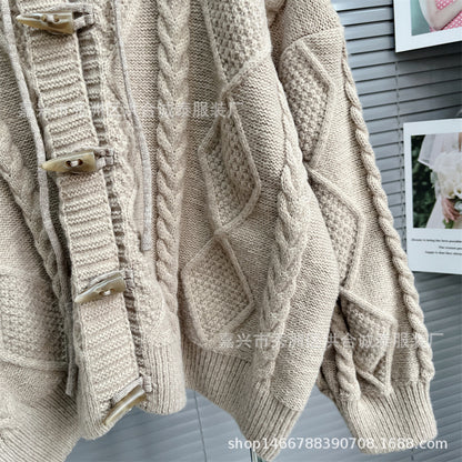 Soft Lazy Knitted Women Cardigan Sweaters