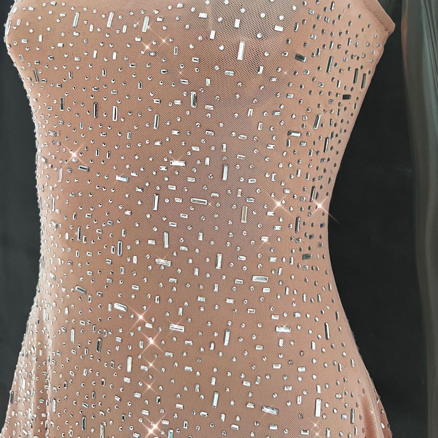 Sexy Diamond See Through Short Mini Party Dresses