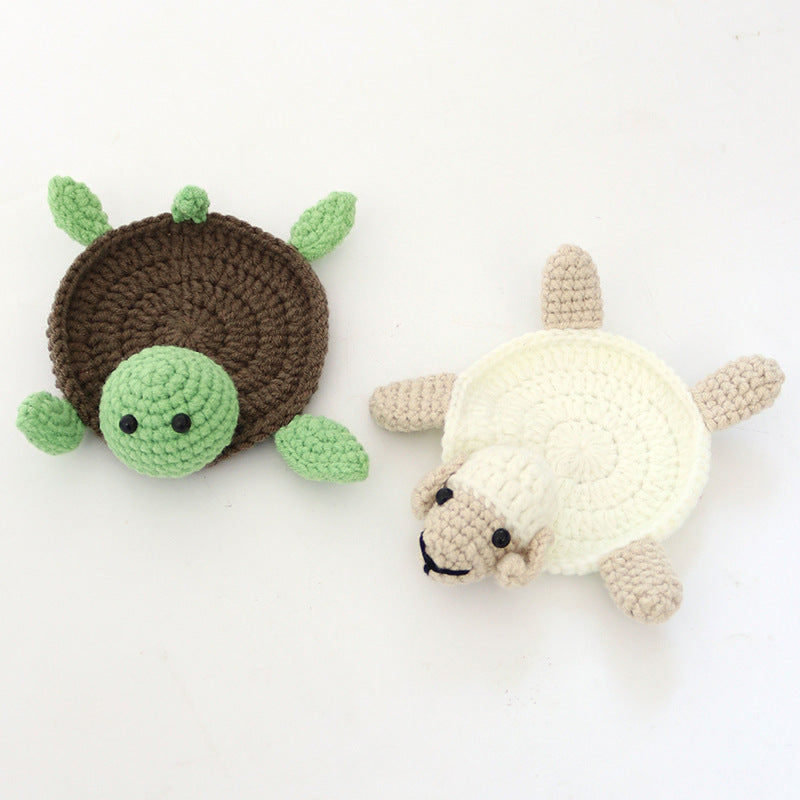 Designed Crochet Turtle Ornament Coasters