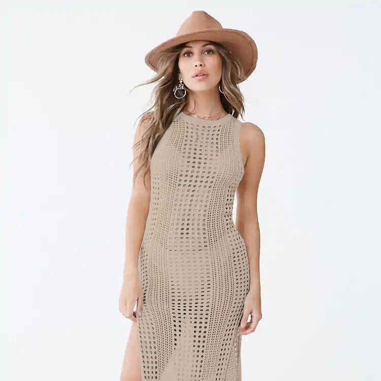Summer Knitted Long Beach Dresses