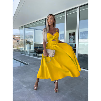 Elegant Midriff Baring Summer Dresses