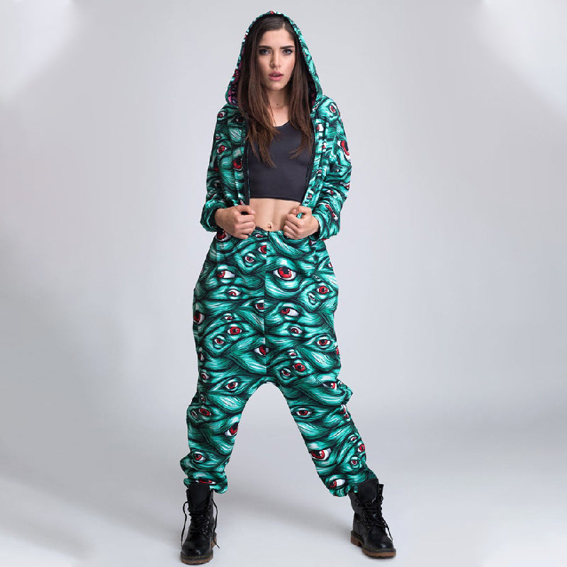 Halloween Loose Jumpsuits for Women and Men