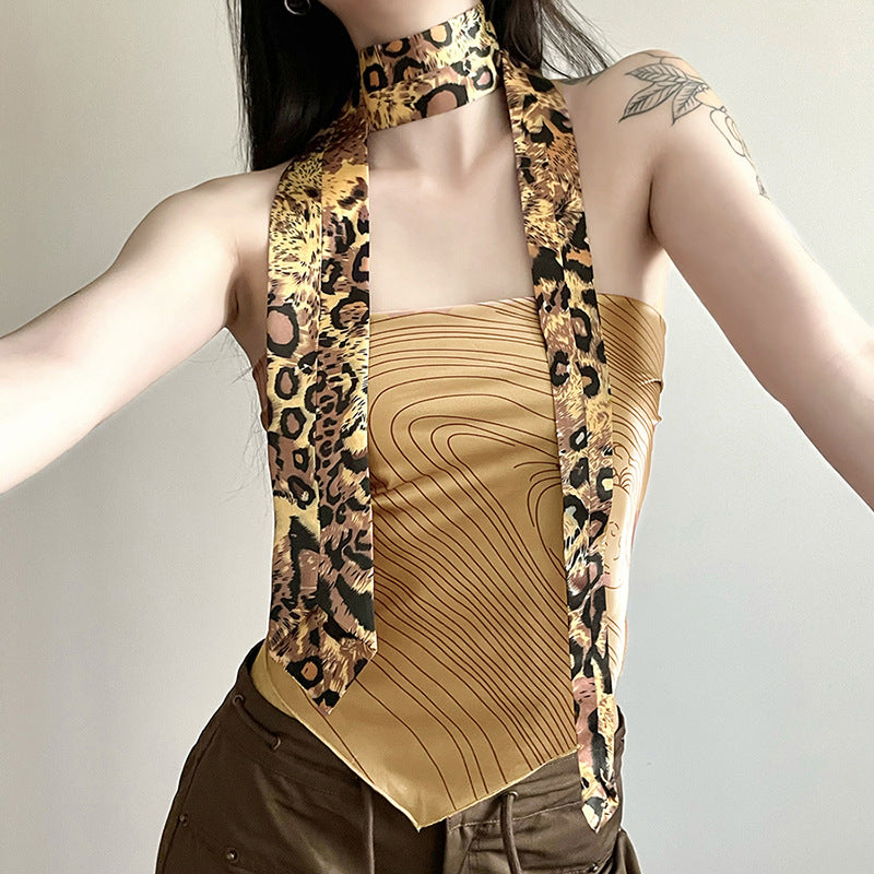 Fashion Backless Midriff Baring Summer Tank Tops