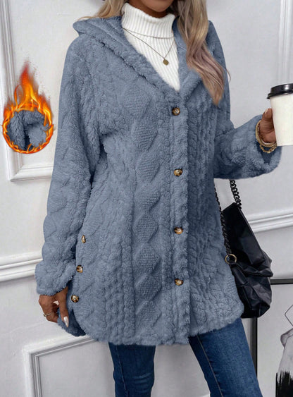 Fashion Warm Velvet Cardigan Winter Overcoats