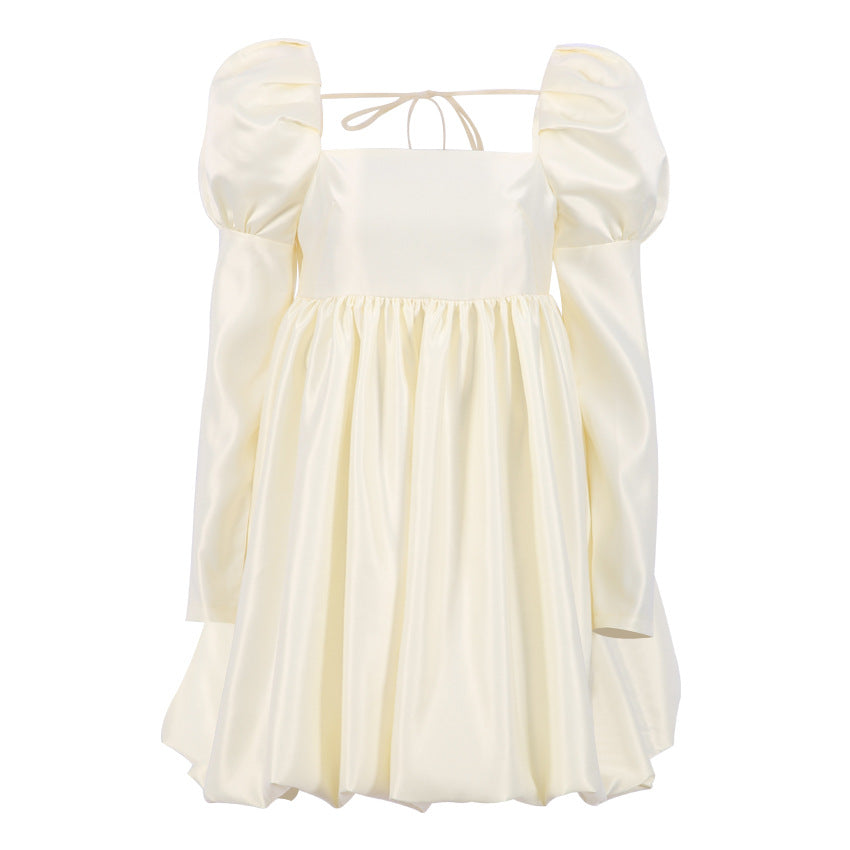 Lovely Satin Princess Mini Dresses for Women