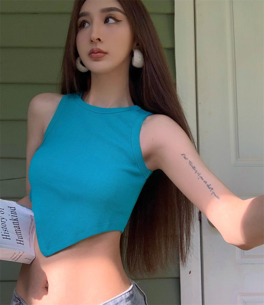 Summer Sexy Midriff Baring Short Tank Tops
