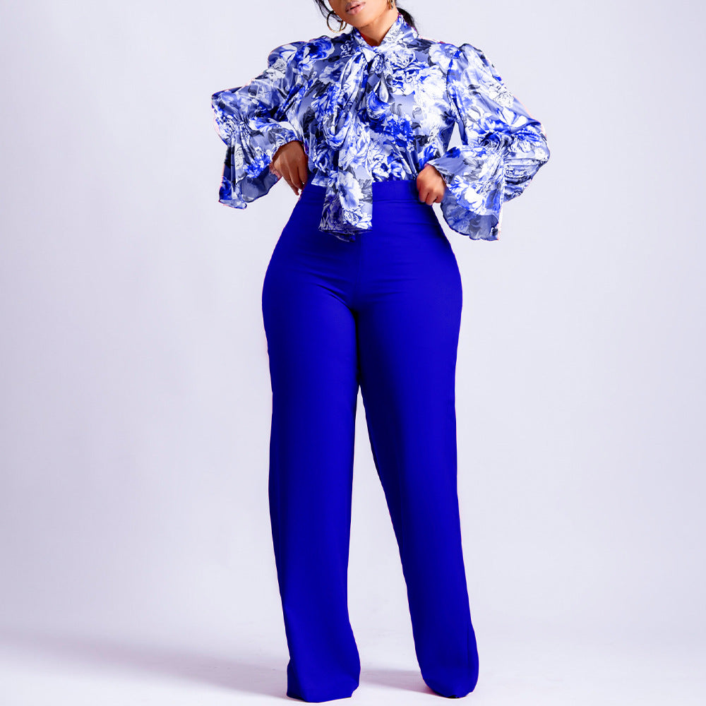 Fashion Plus Sizes Women Long Sleeves Shirts & Pants