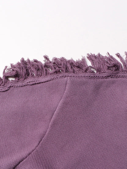 Designed  Fashion Coloring Tassels Knitted Sweaters