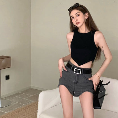 Summer Sexy Midriff Baring Short Tank Tops