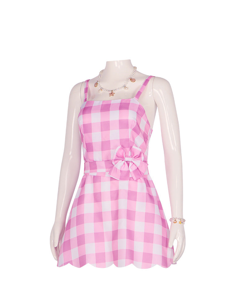 2023 Film Barbie Barbie Pink Dress Cosplay Costume for Party 1201
