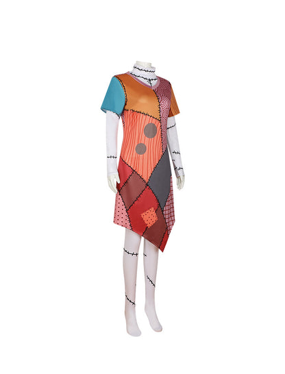 The Nightmare Before Christmas Sally Skellington Cosplay Costume