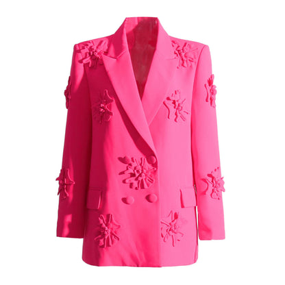 Luxury Designed 3d Floral Blazers & Trumpet Pants