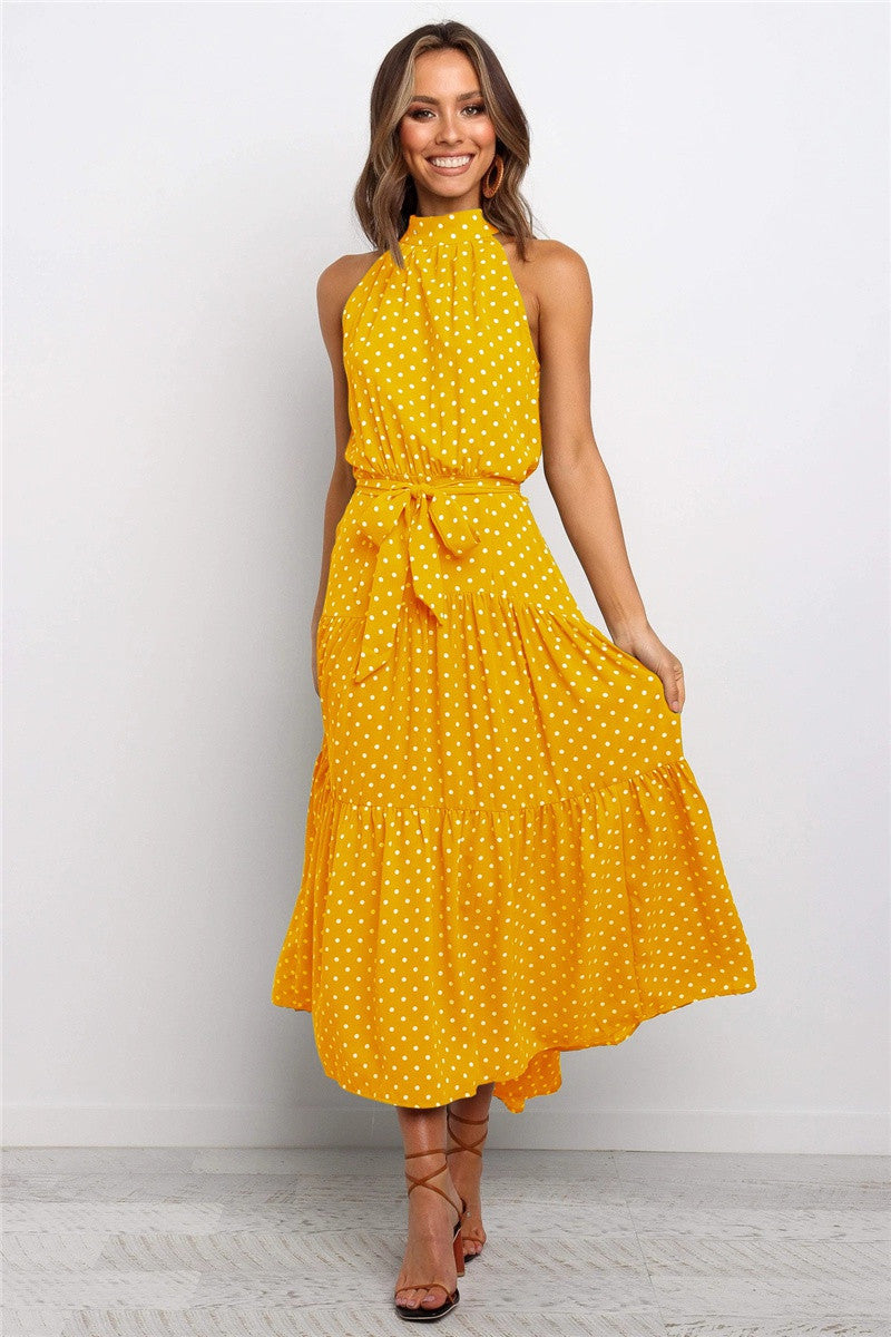 Casual Halter Summer Long Dresses