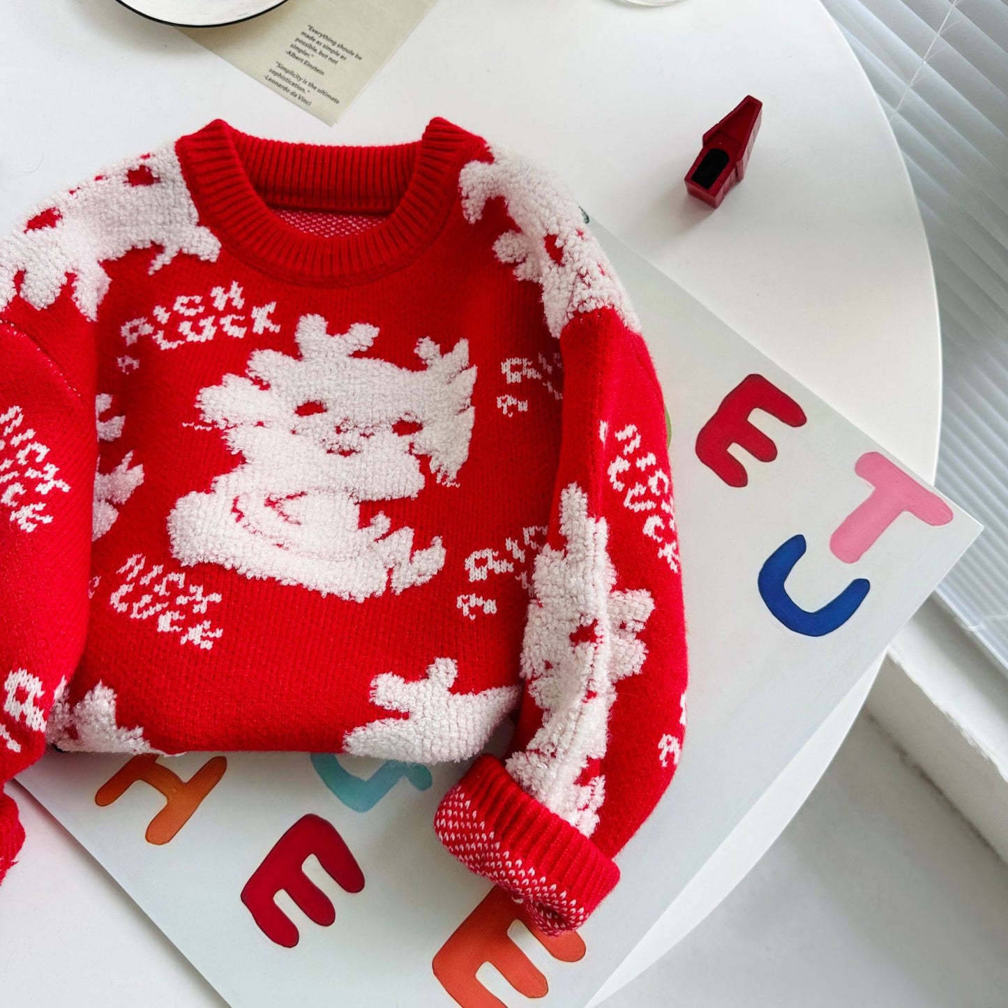 Lovely Knitted Kid's Pullover Sweaters