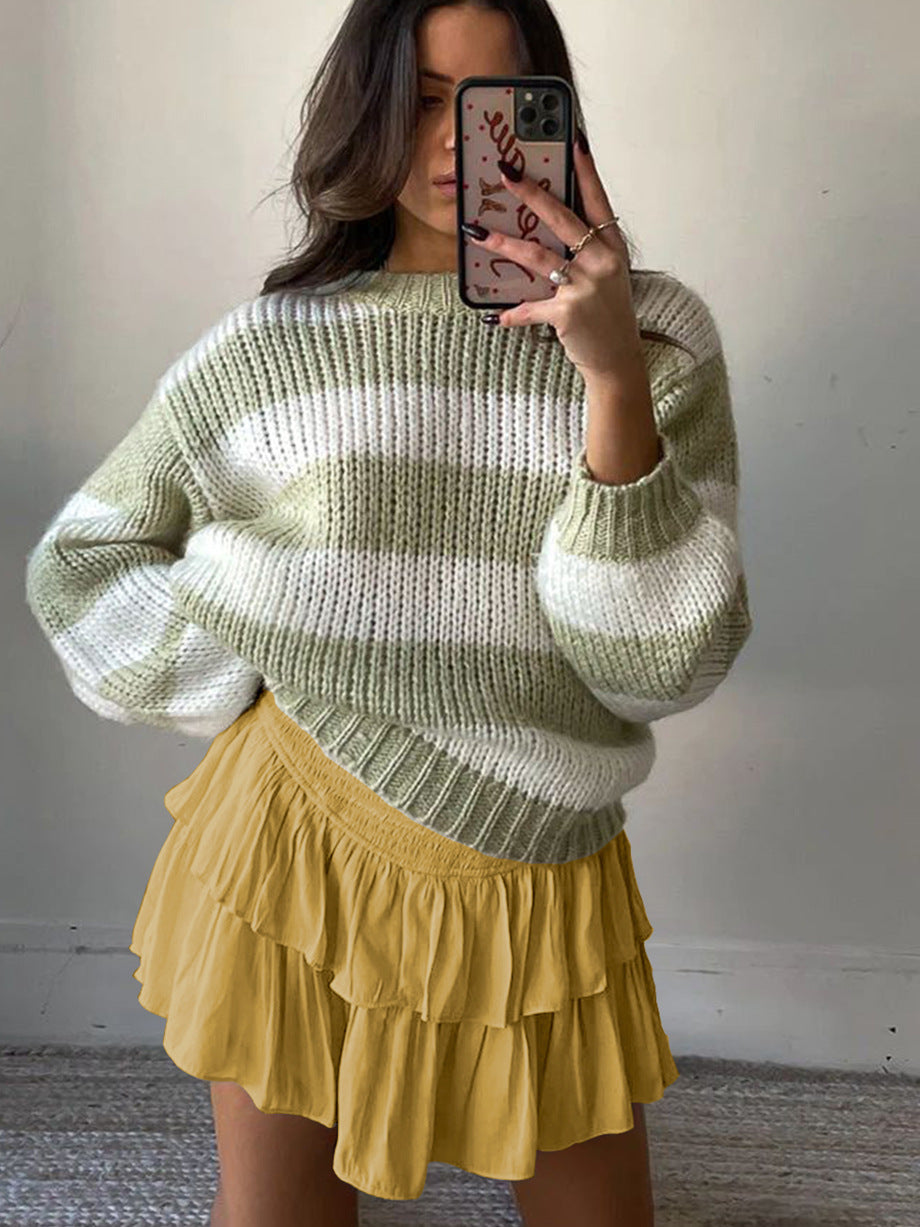Fashion Summer Ruffled Mini Skirts for Women