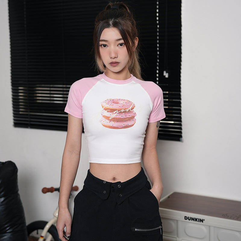 Fashion Hamburg Midriff Baring Summer T Shirts for Girls