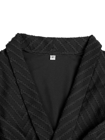 Fashion V Neck Long Sleeves Short Dresses