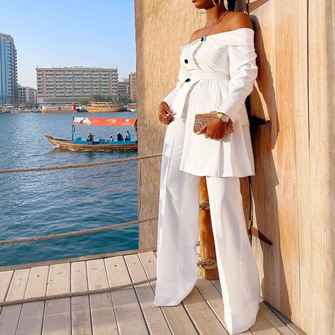 Fashion Blazer Tops and Pants Suits for Women