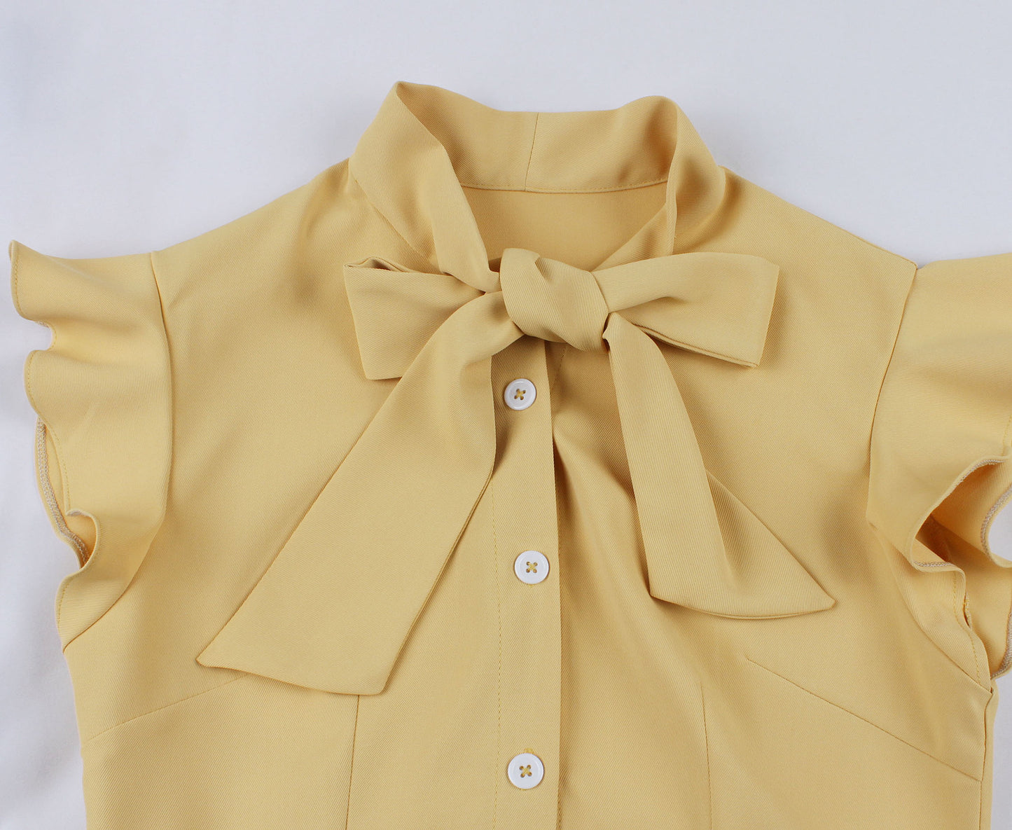 Vintage Ruffled Turnover Collar Dresses