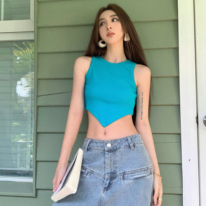Summer Sexy Midriff Baring Short Tank Tops