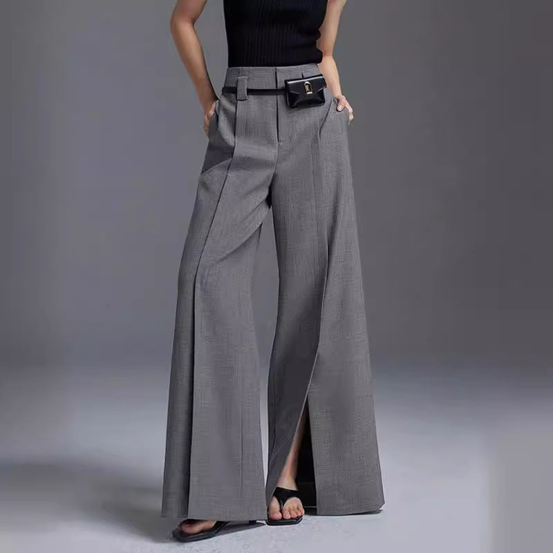 Women High Waist Wide Legs Pants