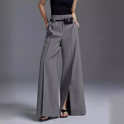Women High Waist Wide Legs Pants