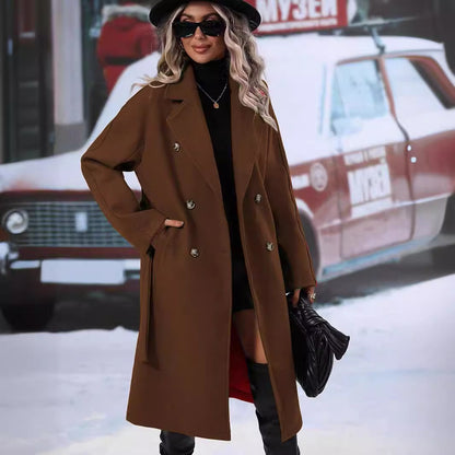 Fashion Women Midi Length Winter Coats