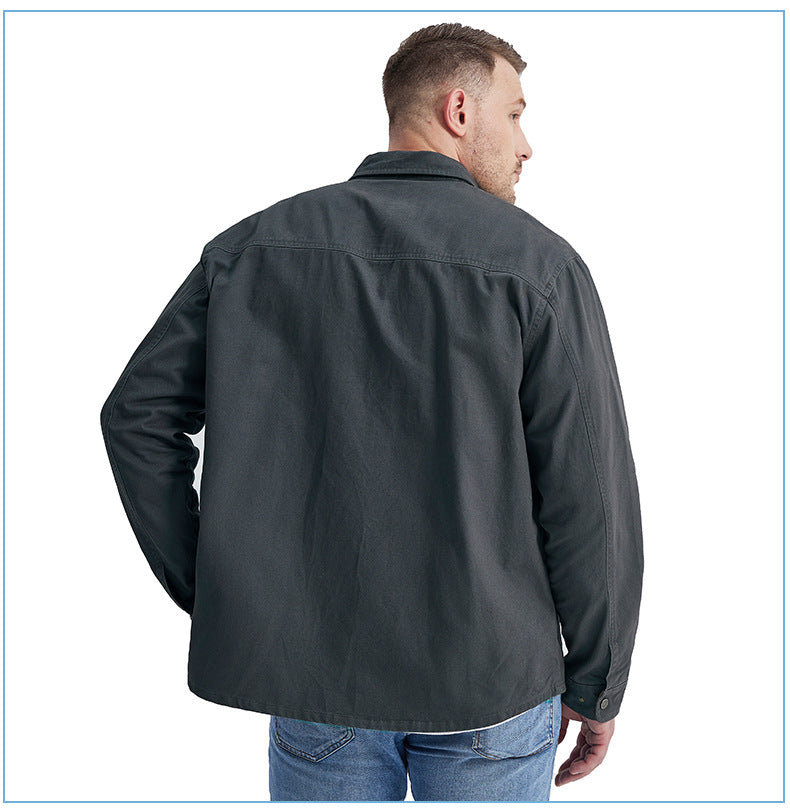 Casual Cotton Plus Sizes Long Sleeves Shirts for Men