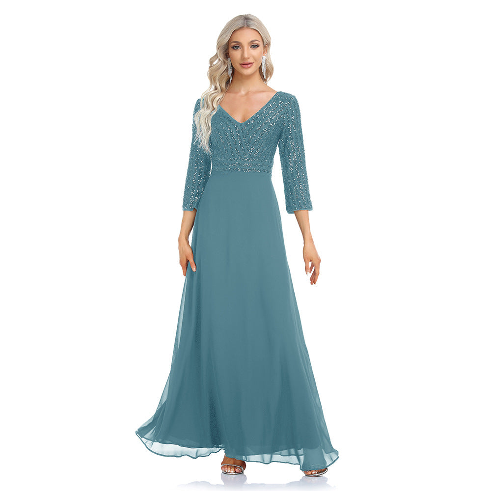 Elegant Chiffon A Line Evening Dresses/bridesmaid Dresses