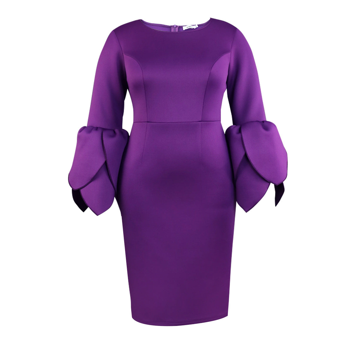 Designed Purple Plus Sizes Party Dresses