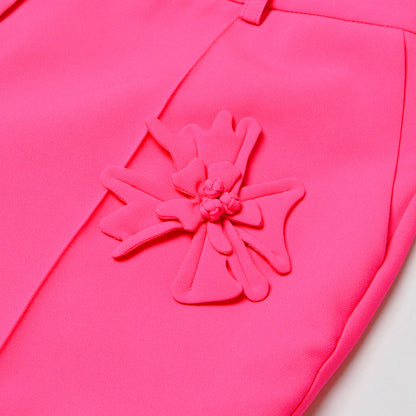 Luxury Designed 3d Floral Blazers & Trumpet Pants