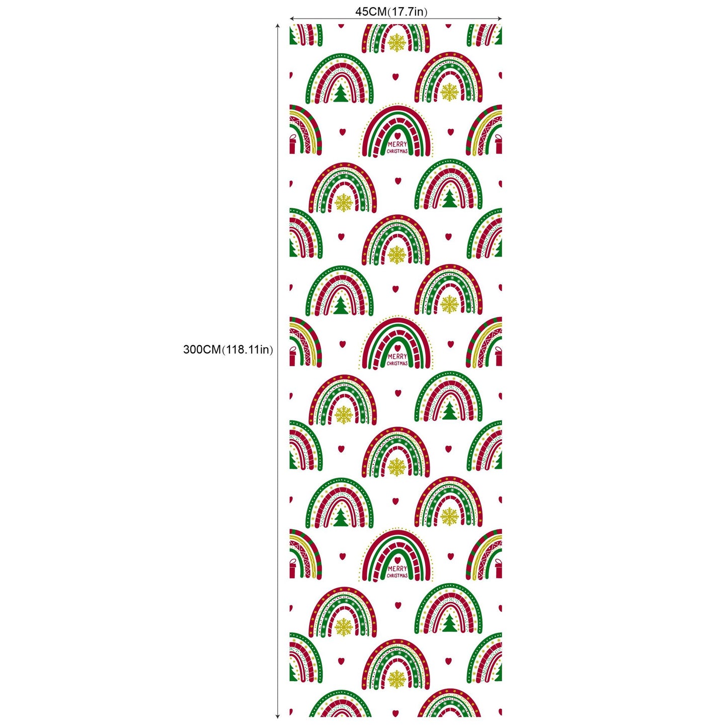 Environmental Friendly Self-adhesive Christmas Wallpaper