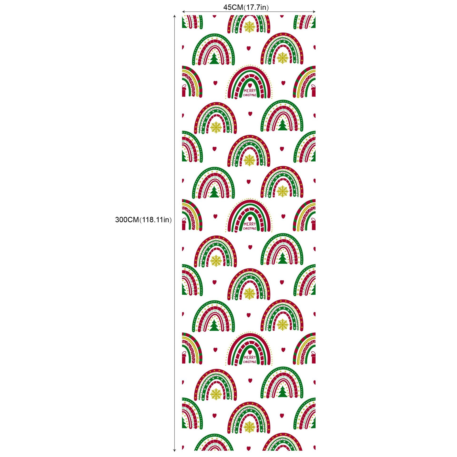 Environmental Friendly Self-adhesive Christmas Wallpaper
