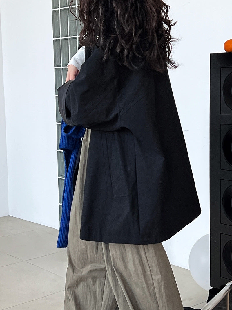 Fashion Stand Collar Oversize Coats