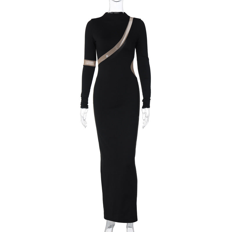 Sexy Fashion Backless Long Sleeves Dresses