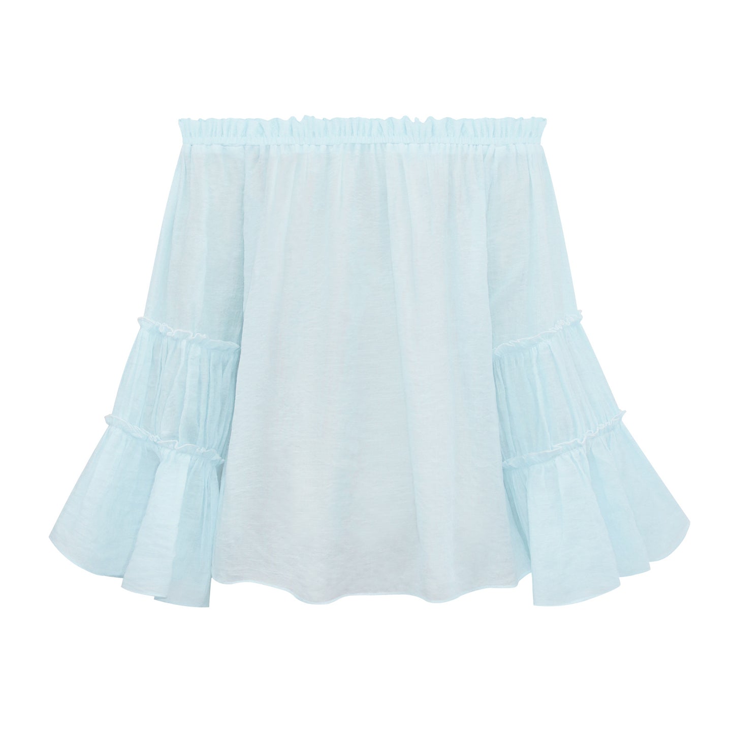 Sexy Off The Shoulder Trumpet Sleeves T Shirts