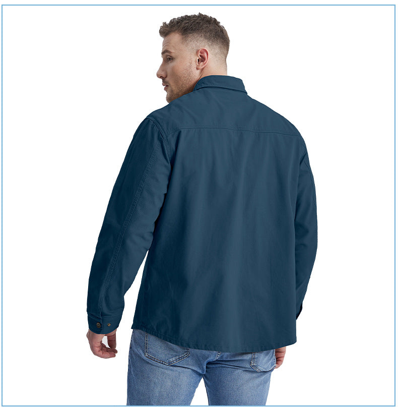Casual Cotton Plus Sizes Long Sleeves Shirts for Men