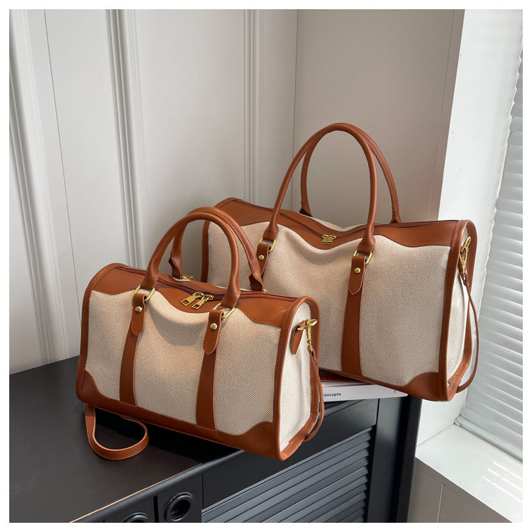 Women Canvas Fashion Short Trip Storage Bags