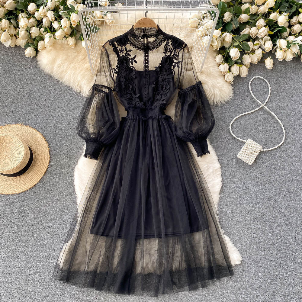 Fashion 3d Flowers Two Pieces Fairy Dresses
