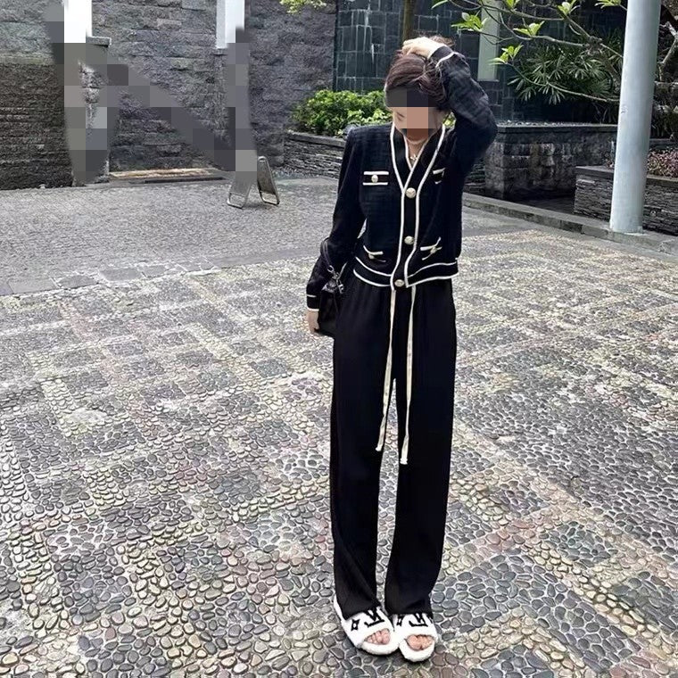 Vintage Two Pieces Knitted Suits for Women
