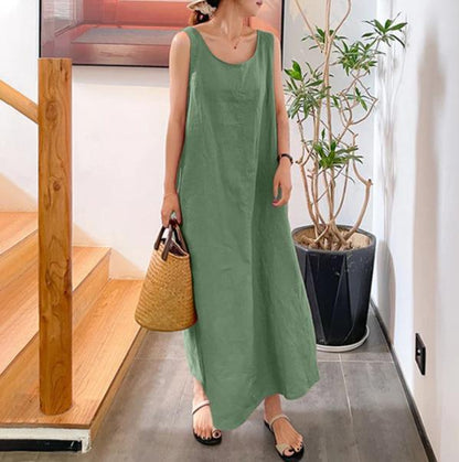 Casual Women Loose Long Sleeveless Dresses